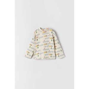 Zara 9/12M Best Wishes Long Sleeve Shirt